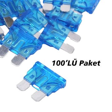 PowerMaster 15 Amper Aşırı Yük ve Kısa Devre Koruma Bıçaklı Oto Sigortası (100lü Paket)