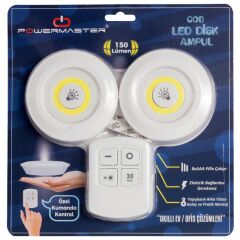 Powermaster Cob Led Kabin Ampul Kumandalı