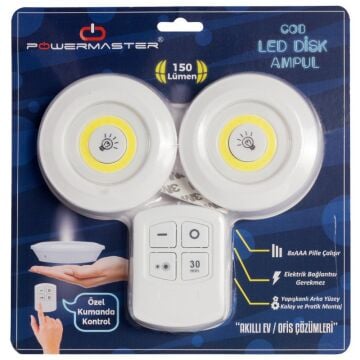 Powermaster Cob Led Kabin Ampul Kumandalı