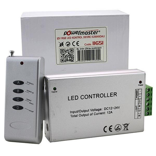 Powermaster 12V Led RGB Kontrol Devresi