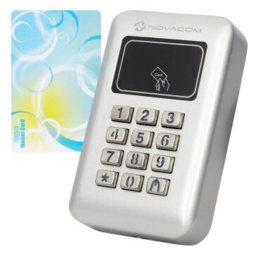 Novacom NC-MS03WP RFID - Şifrematik Kart Okuyucu Otomatik Kapı Kilit Sistemi (Pin - Proximity)