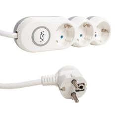 Vea VE2S3S 3'lü Anahtarlı 1.5 Metre Çoklu Priz