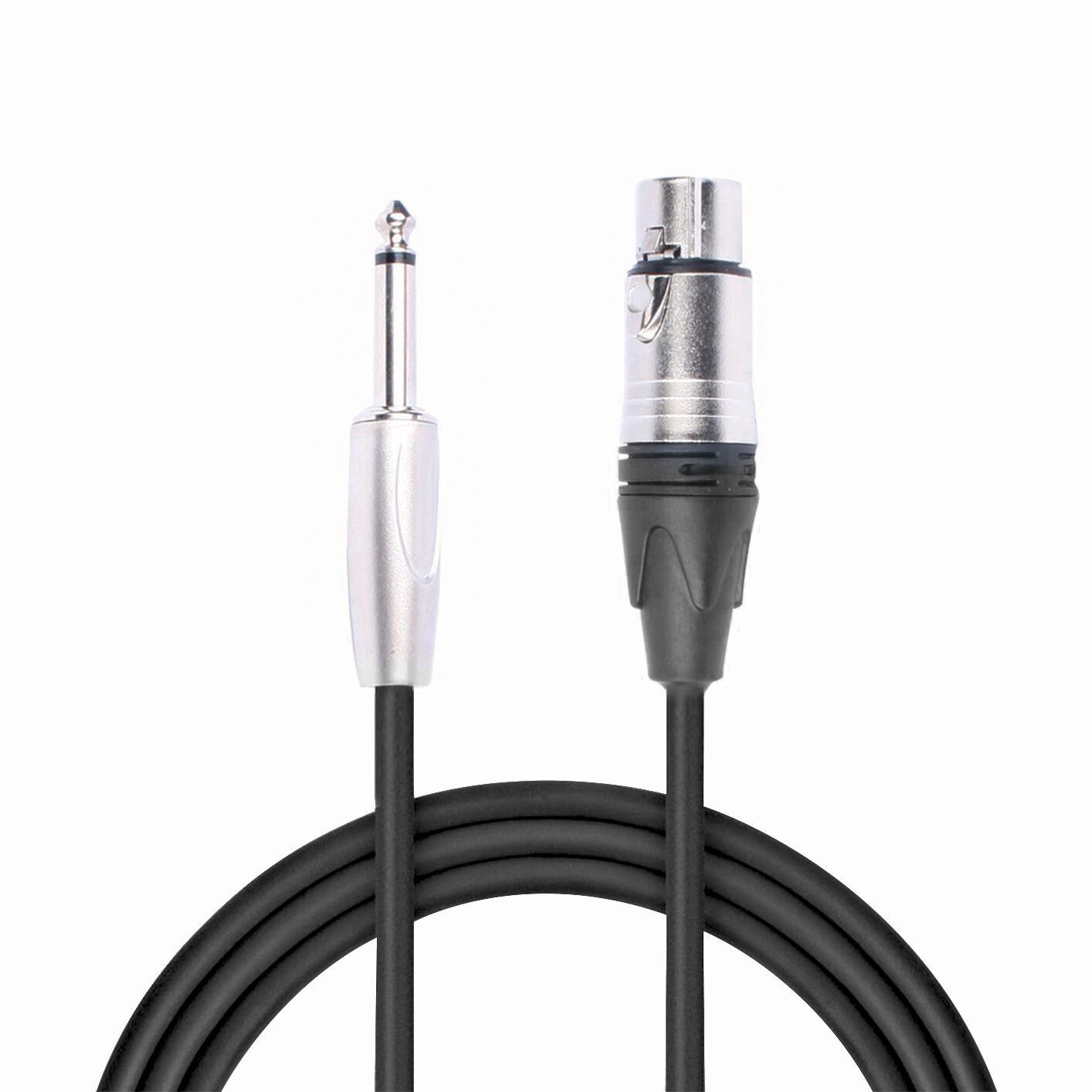 MagicVoice LD379B 10 Metre Canon XLR Dişi - 6.35mm Mono Erkek Metal Jak Mikrofon Ses Kablosu