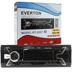 EVERTON RT-2007BT USB/SD/FM/AUX/BT MEKANİKSİZ OTO TEYP 4 X 50 WATT BLUETOOTH LU