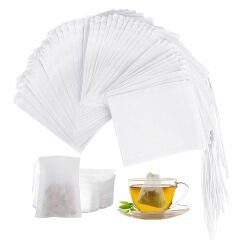 SUNUP SN-25931 8X10CM SICAK ÇAY POŞETİ FİLTRE SÜZGECİ ODUN HAMURUNDAN YAPILMIŞ (100LÜ PAKET)