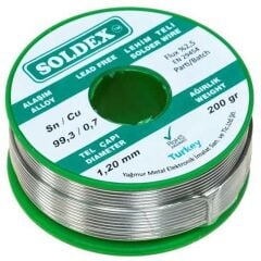 Soldex 1.20 Mm 200 Gr Kurşunsuz Lehim Teli