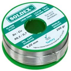 Soldex 1.20 Mm 200 Gr Kurşunsuz Lehim Teli