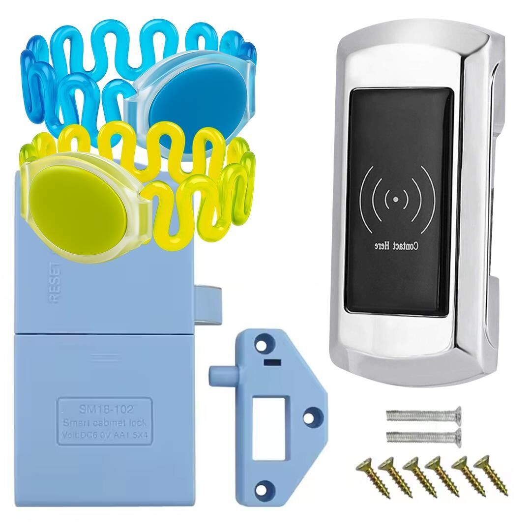 PowerMaster PM-26727 125Khz RFID Dijital Çekmece Dolap Kilidi (2'li Paket)