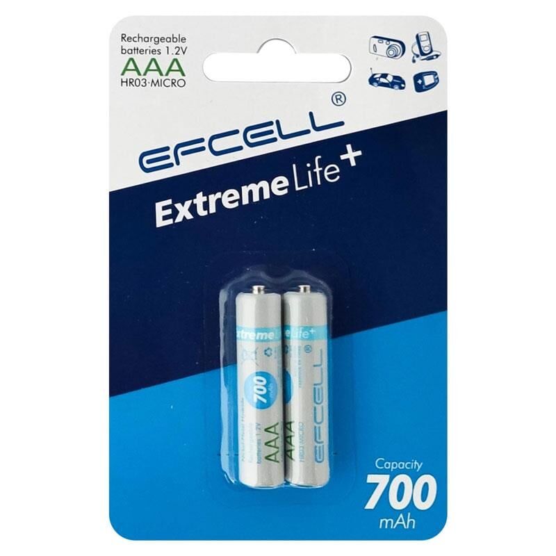 Efcell 700 Mah Şarjlı Aaa İnce Pil Tek Fiyat