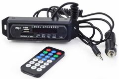 TMU-105 USB/SD & Bluetooth Kart Araç İçi Oto Çakmaklık Girişli Modül