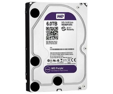 WESTERN DIGITAL PURPLE WD60PURZ/WD62PURZ 6 TB SATA 6GB/S 7/24 GÜVENLİK HARDDİSK