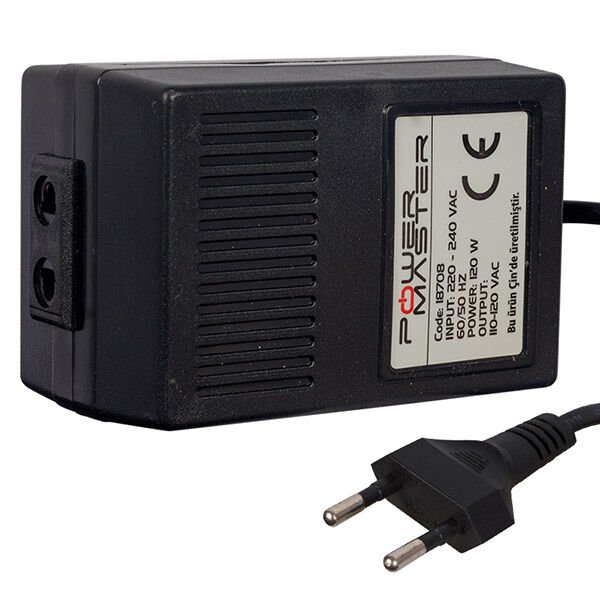 Powermaster PM-18708 220V-110V 120Va  Ac/Ac Dönüştürücü Transformatör