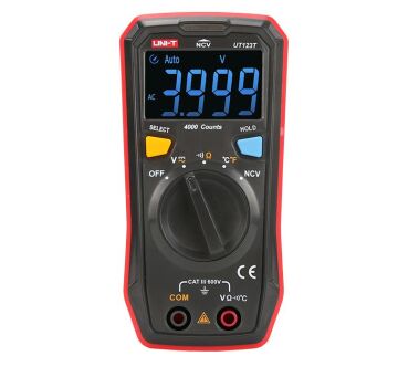Unit UT123T Cepte Taşınabilir Dijital Led Ekranlı Multimetre Ölçü Alet