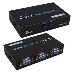 POWERMASTER PM-4263 2 GİRİŞ 1 ÇIKIŞ VGA TOPLAYICI SWITCH