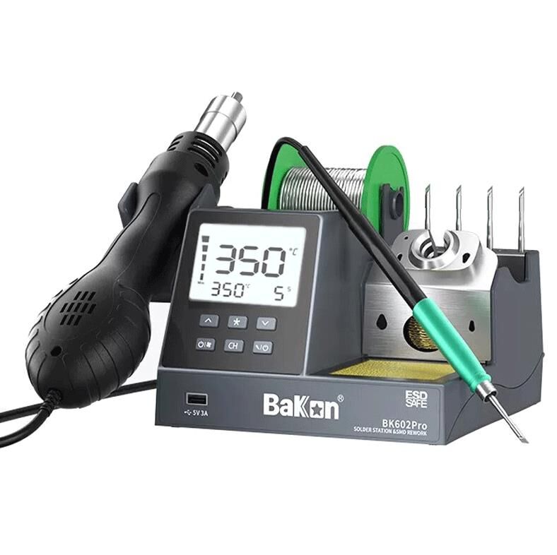 Bakon BK602 Pro Intelligent 2 in 1 Havya İstasyonu
