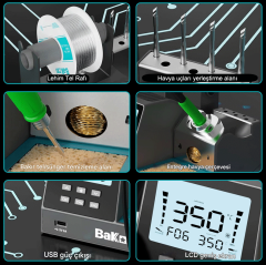 Bakon BK602 Pro Intelligent 2 in 1 Havya İstasyonu