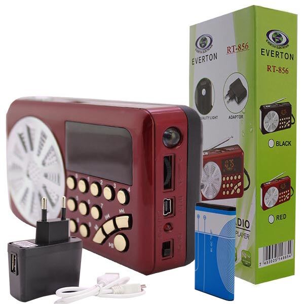 EVERTON RT-856 USB Lİ RADYO * MÜZİK KUTUSU USB/SD/FM/SW