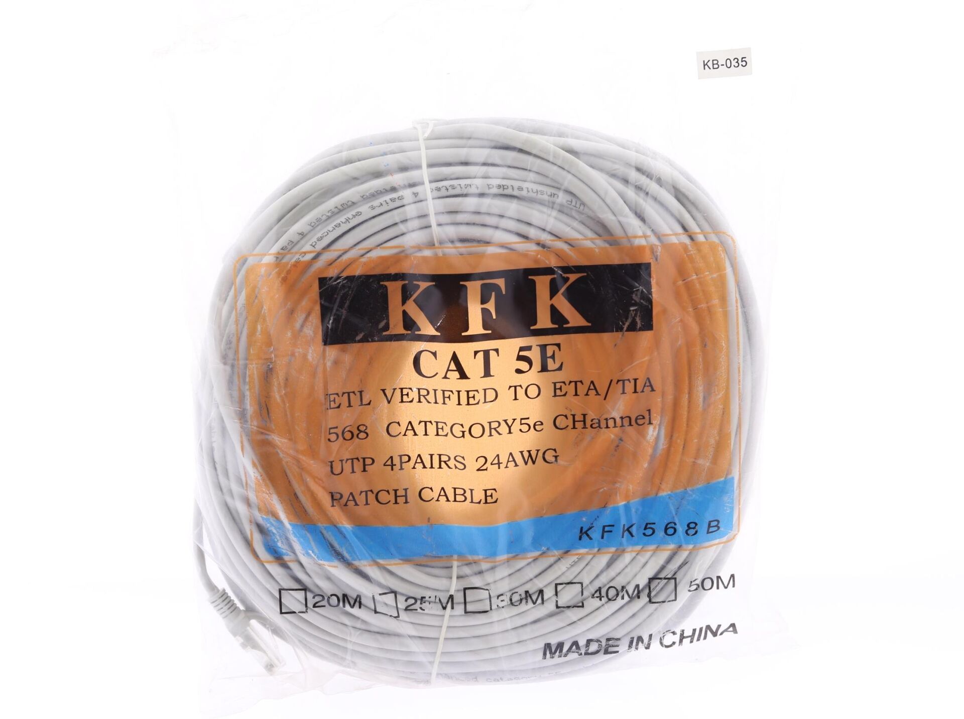 KFK Cat5E Ethernet İnternet Kablosu - 50 Metre (Utp Patch Kablo)