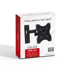 Powermaster 22''-37'' Çift Kollu Kilitli Hareketli Duvar Askı Aparatı PWR-H34