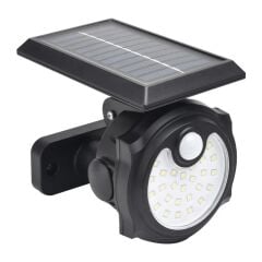 Powermaster SH-1705A 26 Ledli Sensörlü 3 Modlu Solar İndiksiyon Duvar Lambası
