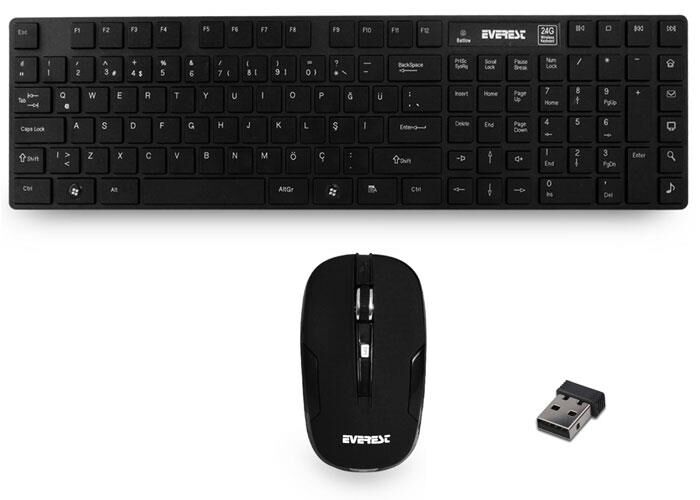 Everest Km-9530 Kablosuz Klavye Mouse Seti