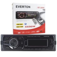 EVERTON RT-2008BT USB/SD/FM/AUX/BT MEKANİKSİZ OTO TEYP 4 X 50 WATT BLUETOOTH LU