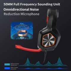 PHILIPS TAG3115 7.1 SURROUND MİKROFONLU USB UÇLU KULAK ÜSTÜ OYUNCU KULAKLIK