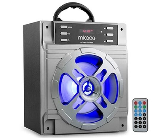 MIKADO MD-455 USB+SD+FM+BLUETOOTH MÜZİK KUTUSU 10W GRİ
