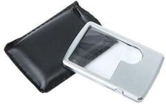 Büyüteç 3X - 6X Ledli Kart Tipi Çok Amaçlı  El Büyüteçi