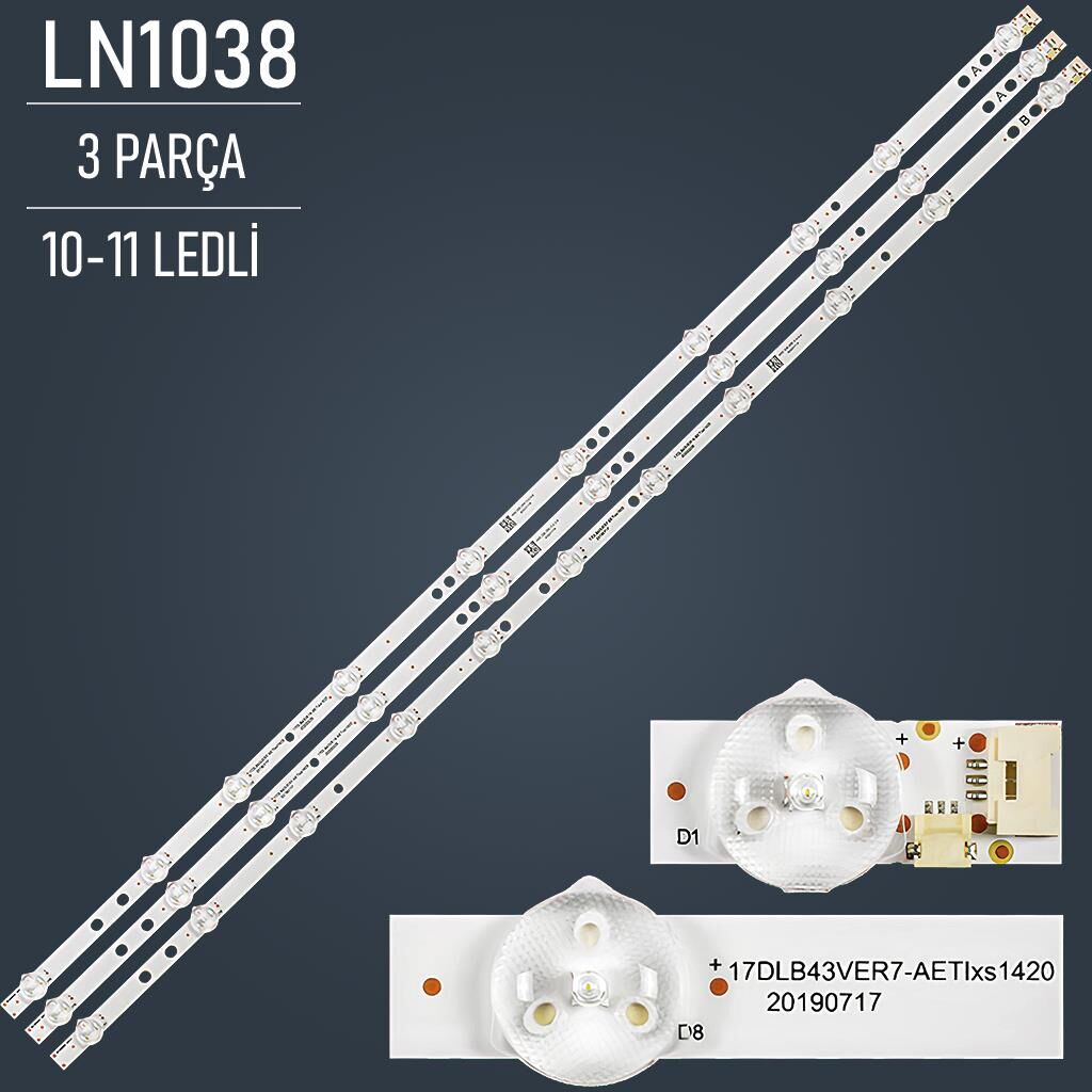 VESTEL 43U9500 LED BAR, TOSHIBA 43UL2063DT LED BAR, TOSHIBA 43UL3B63DT LED BAR, SEG 43SBU710 LED BAR