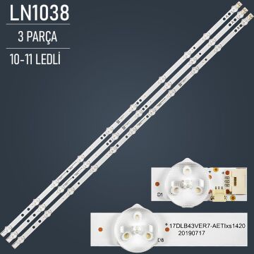 VESTEL 43U9500 LED BAR, TOSHIBA 43UL2063DT LED BAR, TOSHIBA 43UL3B63DT LED BAR, SEG 43SBU710 LED BAR