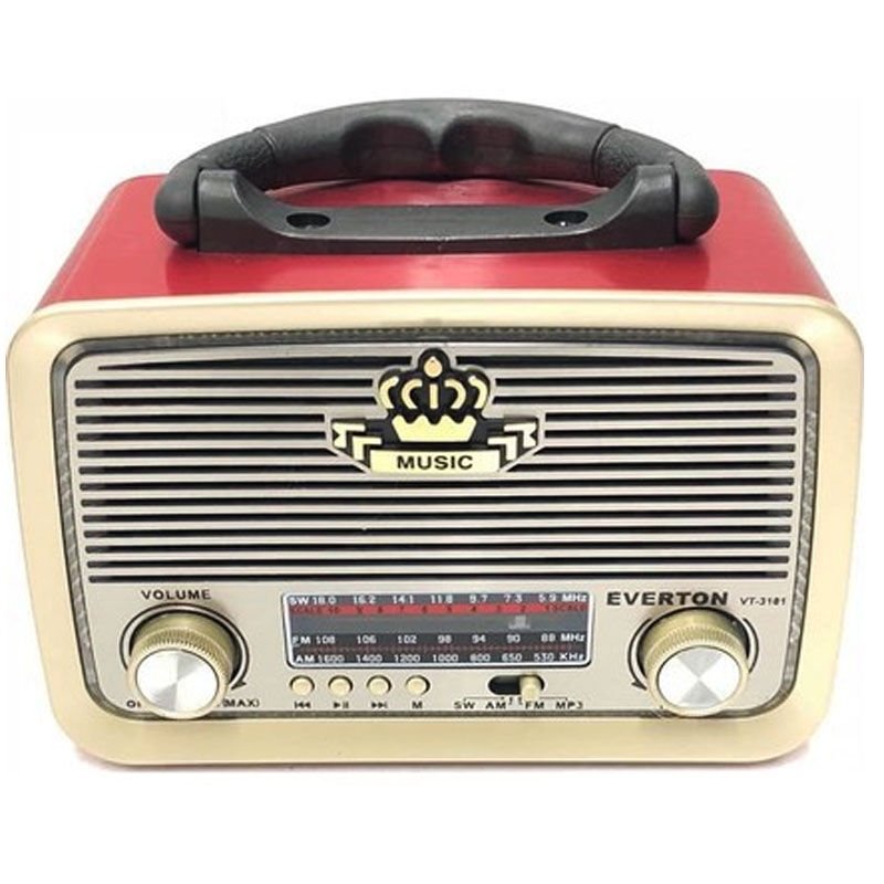EVERTON RT-301B USB/SD/FM/BLUETOOTH DESTEKLİ NOSTALJİK RADYO