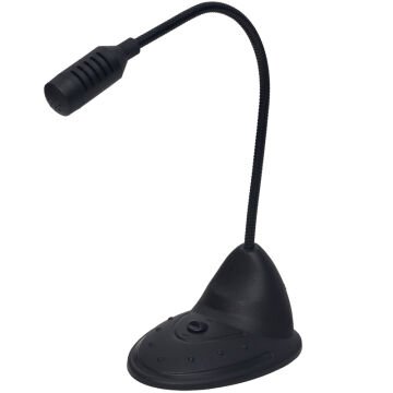 PowerMaster PM-12855 3.5mm Girişli Masaüstü Mikrofon PC Laptop Uyumlu Ayarlanabilir Spiral Gövdeli Canlı Ders