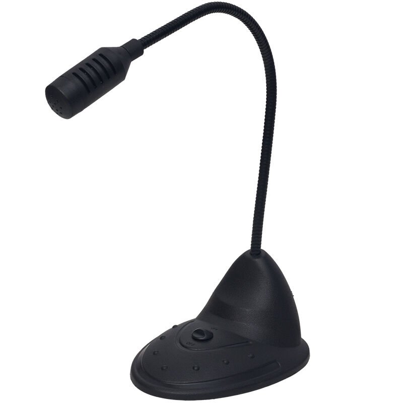 PowerMaster PM-12855 3.5mm Girişli Masaüstü Mikrofon PC Laptop Uyumlu Ayarlanabilir Spiral Gövdeli Canlı Ders