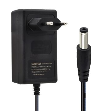 Weko 20 Volt - 1 Amper 5.5*2.5 Uçlu Priz Tipi Adaptör