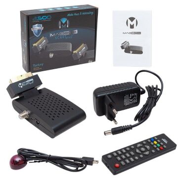 Magbox Scart Plus TKGS'li Scart Girişli Mini SD Uydu Alıcısı