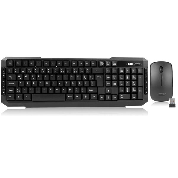 HIPER KM-4055 WIRELESS KABLOSUZ KLAVYE + MOUSE SET SİYAH
