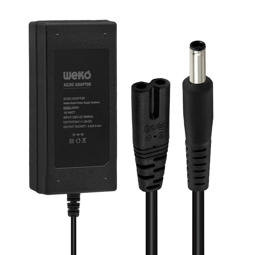 Weko 24 Volt 1.9 Amper 4.5x3.0 mm Uçlu Notebook Adaptör