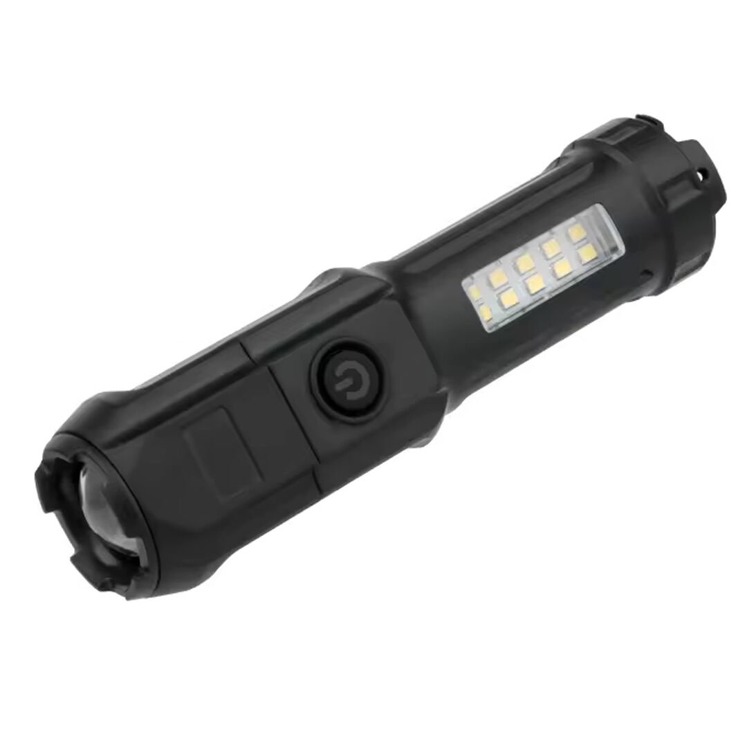 PowerMaster 109-B Zoomlu Flash Özellikli SMD ve Power LED’li Şarjlı Plastik Kasa El Feneri (Powerbank Özellikli)