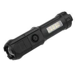 PowerMaster 109-B Zoomlu Flash Özellikli SMD ve Power LED’li Şarjlı Plastik Kasa El Feneri (Powerbank Özellikli)