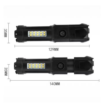 PowerMaster 109-B Zoomlu Flash Özellikli SMD ve Power LED’li Şarjlı Plastik Kasa El Feneri (Powerbank Özellikli)