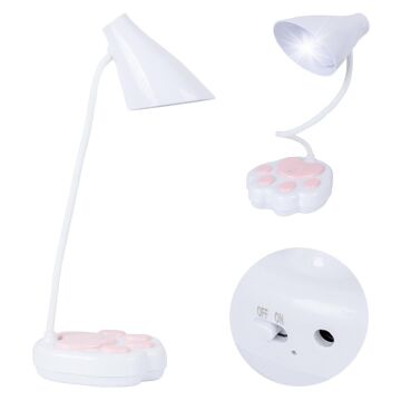 PowerMaster JF-1623 20 LED'li 2.5 Watt Şarjlı Esnek Masa Lambası (OM-114) - Dokunmatik ve USB Şarjlı