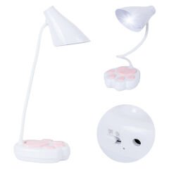 PowerMaster JF-1623 20 LED'li 2.5 Watt Şarjlı Esnek Masa Lambası (OM-114) - Dokunmatik ve USB Şarjlı