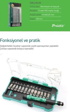 Proskit Pd-398 14 Parça Neşter Takımı
