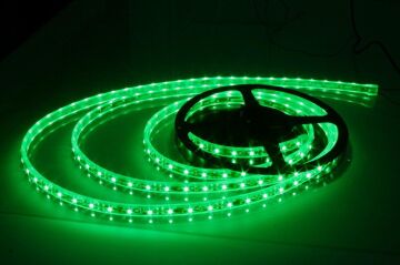Şerit Led Silikonlu Yeşil - 5Metre