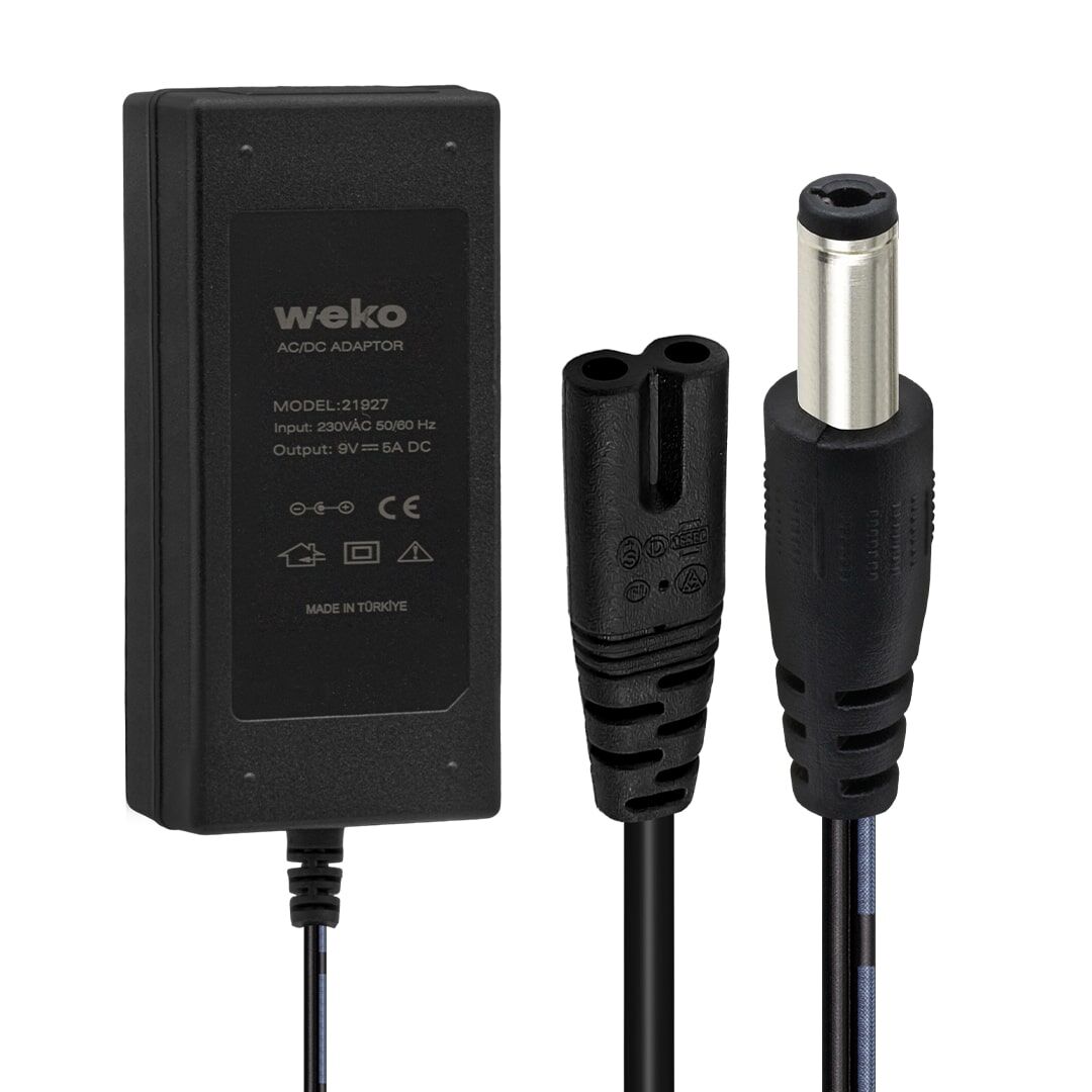 Weko 9 Volt - 5 Amper Masaüstü Adaptör 5.5*2.5 Mm Uçlu Yerli̇ Üreti̇m