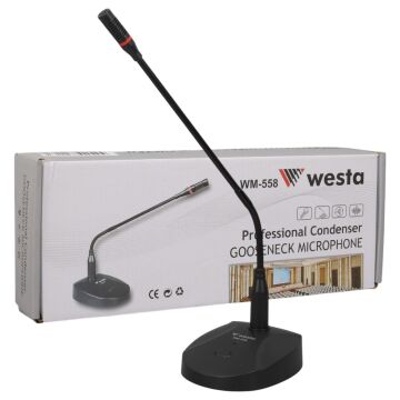 Westa Wm-558 Kondenser Işıklı Konferans Kürsü Mikrofonu