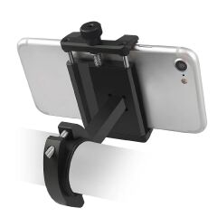 Powerway MT15 Motosiklet Bisiklet Scooter İçin Dayanıklı Gidon Uyumlu CNC Alüminyum Telefon Tutucu