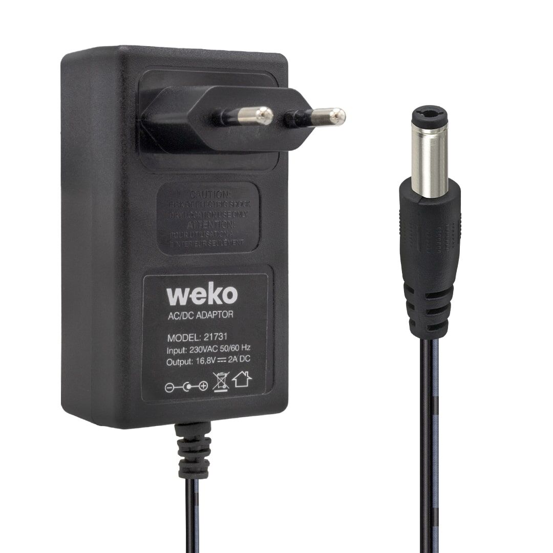 Weko 16.8 Volt - 2 Amper Ledli̇ Pri̇z Ti̇pi̇ 5.5*2.5  Uçlu Şarj Adaptörü