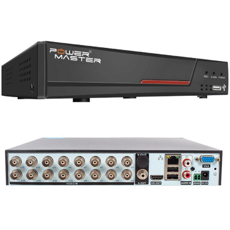POWERMASTER PM-19427 6IN1 16 KANAL 1080N DVR KAYIT CİHAZI (5 MP DESTEKLİ) (H265*WİFİ*3G)